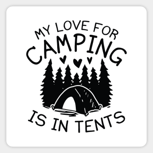 My Love For Camping Magnet